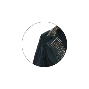 New Arrival 2025 Winter <b>Punk</b> Cow Skin Leather Canvas <b>Jacket</b> Men High Quality Eco-Friendly Breathable Windproof Reasonable Prices - Product Image 3