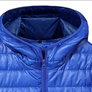 Veste d'hiver matelassée pour homme à motifs tendance, confortable, en toile d'extérieur, avec couleur unie personnalisée, faible MOQ - Product Image 3