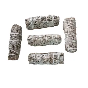 Bâtonnets de sauge blanche de californie de 4 pouces pour le nettoyage et le parfum de la maison, la méditation et les rituel de bavure sauge blanche cultivée - Product Image 1