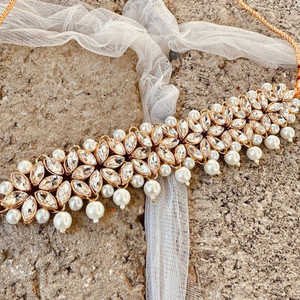 Conjunto de Joyería Kundan de Estilo Tradicional Rajasthani Imprescindible, Chapado en Plata de Acero Inoxidable con Cristales y Pedrería - Product Image 5