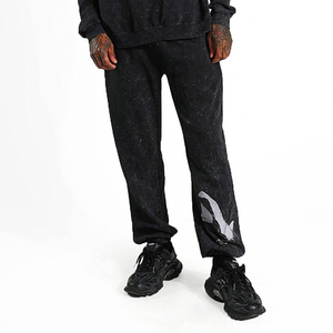 OEM / ODM Servicio Hot Sellinh Calidad superior Color sólido Fleece Custom Acid Wash Casual 100% Cotton Sweat Suit Blank Sweat Suits - Product Image 4