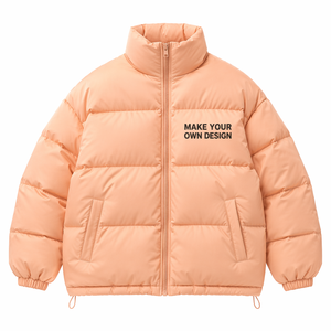 WINTER PUFFER <b>JACKET</b> STAND <b>UP</b> COLLAR FULL <b>ZIP</b> CLOSURE THERMAL PADDED COAT LIGHTWEIGHT CASUAL UNISEX STREETWEAR OEM - Product Image 3