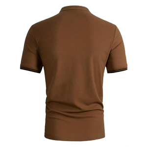 เสื้อโปโลแขนสั้นสำหรับผู้ชาย, เสื้อยืดผ้าฝ้าย230 GSM คอตั้งเสื้อโปโลขนาดพิเศษ - Product Image 3