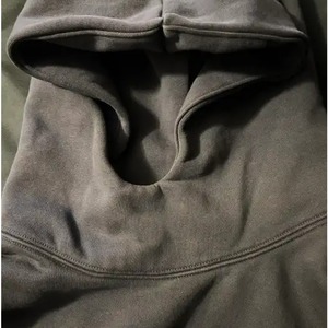 Vêtements pour hommes tendance sweat à capuche streetwear de haute qualité 500 gsm sweat à capuche sérigraphié épaule tombante sweats à capuche sans ficelle - Product Image 5