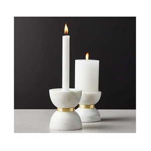 <b>marble</b> <b>candle</b> holder handcrafted pillar stand suitable for wedding centerpiece spa meditation festive events and table styling - Product Image 6