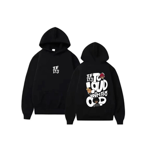 Sweat à capuche personnalisé de haute qualité avec logo d'impression bouffante 100 coton pull lourd ODM OEM - Product Image 3