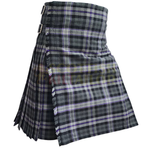 Kilt de Tartan National écossais noir traditionnel fait à la main pour les hommes motif de Camouflage utilitaire écossais - Product Image 1