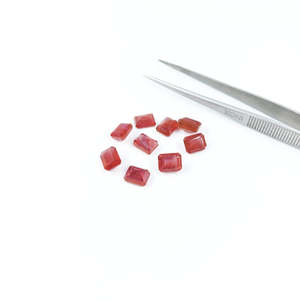Rubis naturels de Bangkok calibrés, formes octogonales 7x9mm, 8x10mm, pierres précieuses en vrac, coupes émeraude, coussin, ovales, synthétiques, créées en laboratoire, rouges - Product Image 1