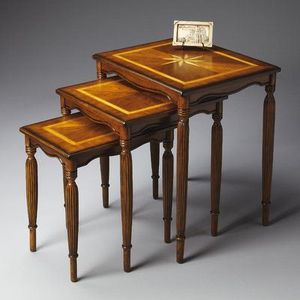 Juego de dos mesas nido de madera compactas, perfecto para mesa de centro lateral de sofá e interiores elegantes - Product Image 5