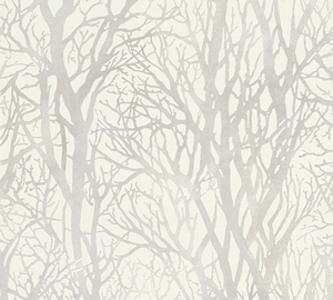 Sản xuất tại Đức-Giấy dán tường cuộn Rừng Ánh Sáng trắng xám-không dệt-Giấy dán tường trang trí nhà-10,05x0,53 M- - Product Image 6