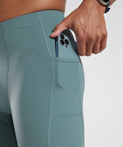 Leggings pour hommes qualité pure prix raisonnable style à la mode logo personnalisé vente chaude Leggings de course pour hommes - Product Image 4