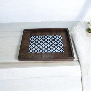 Plateau à thé en bois d'acacia de conception traditionnelle fait à la main écologique allant au lave-vaisselle pour tasse à eau pain plats ménagers assiettes - Product Image 4