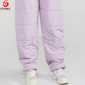 Pantalon d'hiver décontracté tendance en toile premium rembourrée, 100 % polyester écologique, style streetwear, avec cordon de serrage – Grande vente - Product Image 5