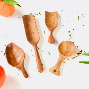 Wholesale Supplier Acacia Wood Flour <b>Measuring</b> Scoop <b>Spoon</b> Wholesale Eco-Friendly Natural Wooden Ice Scoop - Product Image 3