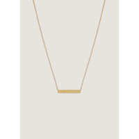 Collier barre Heritage en or massif 14 carats, colliers superposés tendance, longueur de chaîne réglable, unisexe
