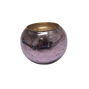 Juego de soporte votivo de cristal de diseño moderno de 2 tarros de vela de tamaño mediano de Color púrpura para sala de estar y decoración navideña - Product Image 1