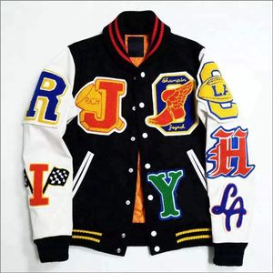 Nuevas Chaquetas Varsity Letterman OEM para Hombre, Chaqueta de Béisbol Cálida de Invierno, Mangas de Poliéster, Estilo Urbano, Logotipo Bordado - Product Image 5