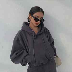 Sweat à capuche personnalisé à impression bouffante Y2K automne automne dames deux pièces ensemble de jogging poche de sueur survêtement femmes 2 pièces ensembles - Product Image 4