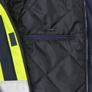 Chaqueta de Seguridad Reflectante de Alta Visibilidad para Trabajo en Clima Frío, Transpirable, Certificada EN, Chaqueta de Seguridad Vial de Tejido Softshell - Product Image 4