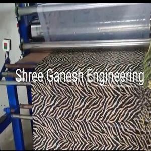 Máquina textil todo en uno de 100 \ "de ancho Impresión de estampado de humo de lámina de tela semiautomática con componentes de caja de cambios de motor central - Product Image 4