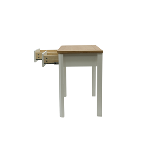Table de toilette scandinave à 2 tiroirs en bois massif, mobilier de luxe pour chambre à coucher et salon, usage domestique - Product Image 6
