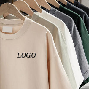 Logo personnalisé T-shirt uni en gros 250Gsm coton surdimensionné Boxy DTG T-shirt en boîte personnalisé T-shirt homme recadrée - Product Image 3