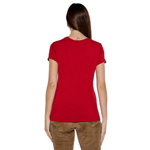 Camisetas transpirables ecológicas de algodón 100% que absorben la humedad activa de verano para mujer Gimnasio Entrenamiento Servicio OEM Logotipo personalizado - Product Image 3