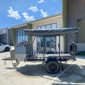 Remorque de voyage terrestre légère Rv Camper hybride hors route jouet Hauler <span class=keywords><strong>caravane</strong></span> 4X4 camping-car jouet Hauler remorques avec pont petit - Product Image 1