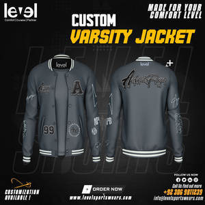 LOW MOQ Retro Vintage Hombres Carta Bordado Logo Béisbol Bomber Letterman Chaquetas Varsity de cuero personalizadas - Product Image 4