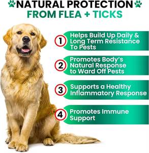 Friandises <span class=keywords><strong>anti</strong></span>-puces et <span class=keywords><strong>anti</strong></span>-tiques pour chiots et chiens adultes, approuvées par les vétérinaires, enrichies en calcium, sûres pour la défense contre les parasites - Product Image 3
