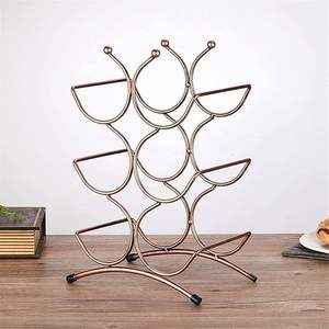 Top Selling Wine <b>Storage</b> Display <b>Racks</b> Tabletop Modern Wine <b>Bottle</b> Holder Metal Wine <b>Rack</b> - Product Image 3