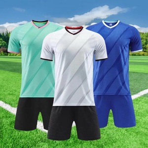 Maillot de football unisexe à col en V, imprimé, respirant, à rayures multicolores, en polyester, fabriqué par un fabricant professionnel - Product Image 6