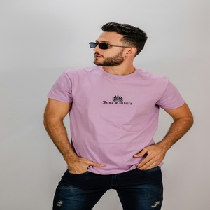 Col en O pour hommes en coton dans différentes méthodes d'impression et matériaux T-shirt graphique à col rond pour hommes T-shirt uni T-shirt vintage - Product Image 3