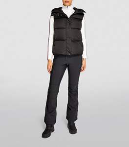 Pantalon large pour femme en laine, coupe régulière, taille mi-haute, couleur noire, avec poche zippée, marque personnalisée - Product Image 5