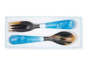 Juego de Cubiertos de Bambú de Estilo Lujoso, Cubiertos de Resina Ligeros, Cuchara de Ébano Oscuro, Diseño Artesanal, Reutilizable - Product Image 4