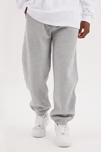 Pantalon de jogging surdimensionné avec logo personnalisé imprimé pour hommes style de rue pantalon de survêtement en polaire acide lavé vierge pantalon décontracté ample pantalon - Product Image 4