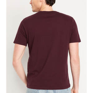 T-shirt pour homme à col en V, t-shirt personnalisé, t-shirt de luxe avec logo personnalisé, vente en gros, 180 marques de vêtements, t-shirts en matière originale - Product Image 2