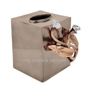 กล่องกระดาษทิชชูสแตนเลสแบบพกพาที่ใส่กระดาษทิชชู่ดีไซน์หรูหราใช้ตกแต่งบ้าน - Product Image 6