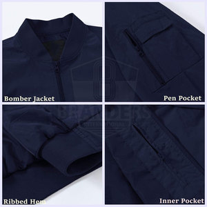 Veste bomber à manches longues de qualité supérieure, best-seller des vestes d'hiver pour hommes adultes. - Product Image 6