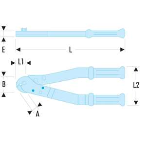 กรรไกรตัดสายเคเบิลเหล็กมาตรฐาน Facom และผลิตภัณฑ์เครื่องตัด - Product Image 2
