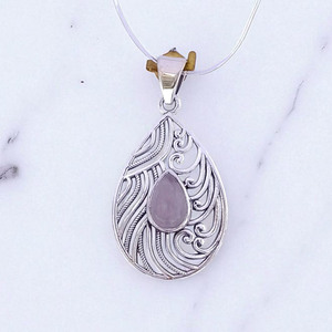 Colgante de piedras preciosas Encantadora piedra preciosa de Plata de Ley 925 con joyería hecha a mano única - Product Image 3