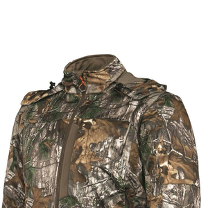 เสื้อแจ็คเก็ตกันลมกันน้ำน้ำหนักเบาสำหรับกีฬา ผลิตตามสั่ง พร้อมขาย รับทำโลโก้ เสื้อแจ็คเก็ตสำหรับผู้หญิง 100% โพลีเอสเตอร์ สำหรับการล่าสัตว์ - Product Image 5