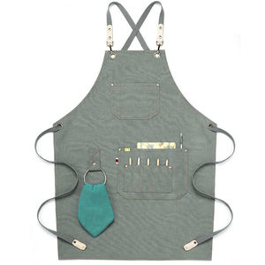 Delantal de cocina de lona de algodón impermeable Vintage para mujer, herramientas de jardín, delantal de trabajo de madera para hombre - Product Image 6