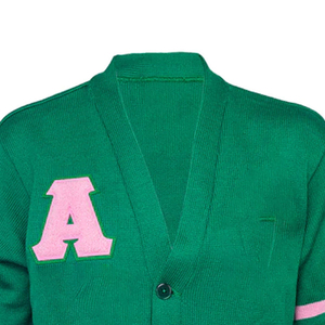 Tùy Chỉnh Cao Đẳng Và Đại Học Áo Len Đan Cardigan Tay Áo Áo Len Với Sọc Mùa Đông Unisex Áo Len - Product Image 6