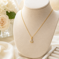 Collier de luxe en or 18 carats et moissanite pour mariée et demoiselles d'honneur, collection cadeau en gros OEM DEZYVIA