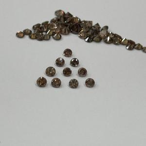 Diamantes marrones oscuros naturales de alta calidad Sombra de champán profunda Diamantes naturales redondos de corte brillante - Product Image 6