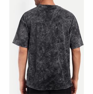 Camiseta para hombre Summer Vintage Acid Wash T Shirt para Unisex 250 GSM 100% Algodón Cuello ancho Manga corta Oversized - Product Image 5