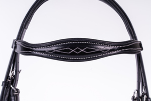 Manufacturer Direct Top Selling White Fancy Bridle Western Horse Soft Leather Padded Stainless Steel <b>Hardware</b> Direct - Product Image 5