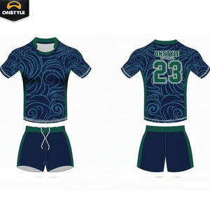 Conjunto de Uniforme de Rugby Hecho a Medida |   Pantalones Cortos Deportivos Transpirables 100% Poliéster |   Secado Rápido Antibacteriano para Hombre Club Escolar Equipo - Product Image 4