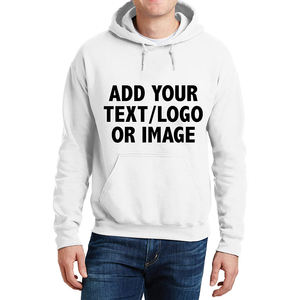 Sweat à capuche en coton épais personnalisé 500G pour hommes pull unisexe uni avec impression bouffante et logo brodé pour l'hiver - Product Image 5